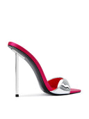 Whiskey Slipper - Platinum/Pink/Red