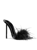 Whiskey Slipper Fur - Black