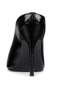 Xaden Mule - Black Patent Lizard