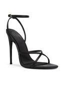 Ale Sandal - Satin Black - FEMME LA