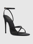 Ale Sandal - Satin Black - FEMME LA