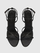 Ale Sandal - Satin Black - FEMME LA