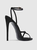 Ale Sandal - Satin Black - FEMME LA
