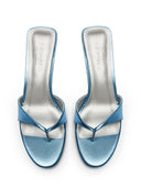 Amalfi Slipper - Metallic Blue - FEMME LA