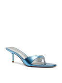 Amalfi Slipper - Metallic Blue - FEMME LA