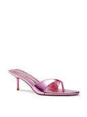 Amalfi Slipper - Metallic Pink - FEMME LA