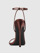 ANDX Sandal - Chocolate Satin - FEMME LA