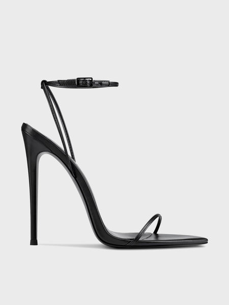 靴 melt the lady volume upper sandal Black andx-sandal-nero-femme-la-