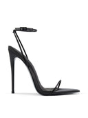 ANDX Sandal - Satin Black - FEMME LA