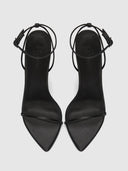 ANDX Sandal - Satin Black - FEMME LA