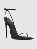 ANDX Sandal - Satin Black - FEMME LA