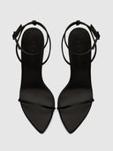 ANDX Sandal - Satin Black - FEMME LA