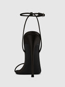 ANDX Sandal - Satin Black - FEMME LA