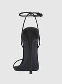 ANDX Sandal - Satin Black - FEMME LA