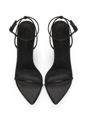 ANDX Sandal - Satin Black - FEMME LA