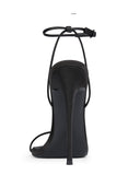ANDX Sandal - Satin Black - FEMME LA