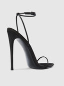 ANDX Sandal - Satin Black - FEMME LA