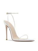ANDX Sandal - White Satin - FEMME LA