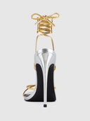 Athens Lace Up - Gold/Silver - FEMME LA