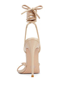 Athens Lace Up - Latte - FEMME LA