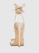 Athens Lace Up - Latte - FEMME LA