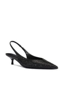 Chantilly Slingback - Noir Crystal - FEMME LA