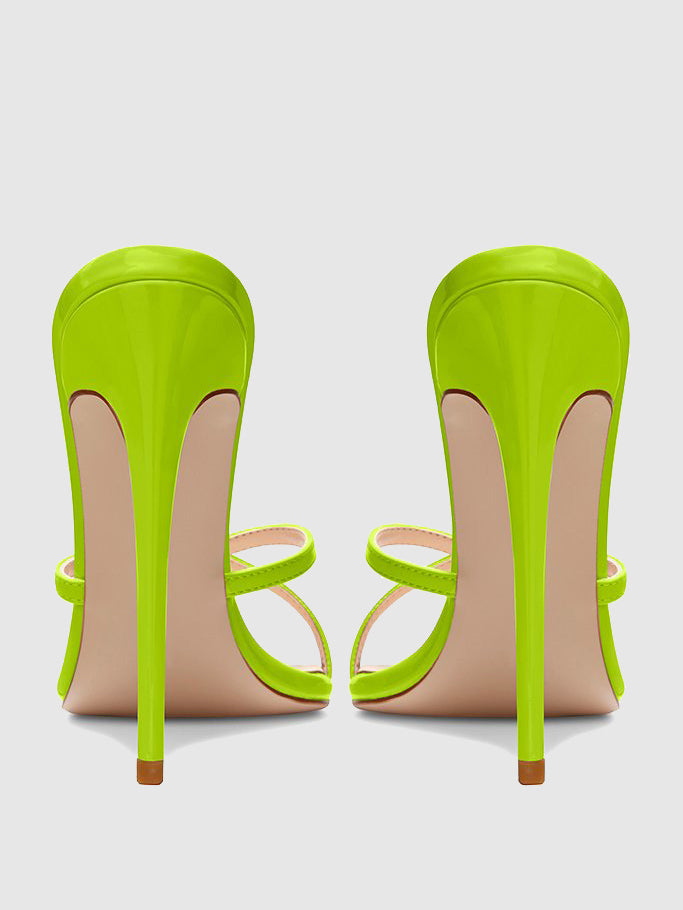 Femme Los Angeles lime green 2024 heels