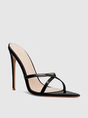 Donatella Mule - Patent Black - FEMME LA