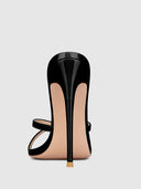 Donatella Mule - Patent Black - FEMME LA