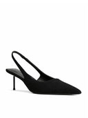 G55 Slingback - Suede Noir - FEMME LA