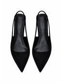 G55 Slingback - Suede Noir - FEMME LA