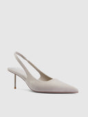 G55 Slingback - Suede Sand - FEMME LA