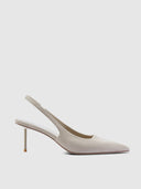 G55 Slingback - Suede Sand - FEMME LA