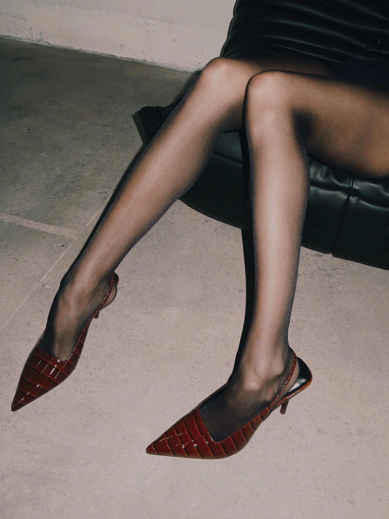 G63 Slingback - Exotic Cognac | FEMME LA