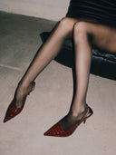 G63 Slingback - Exotic Cognac - FEMME LA