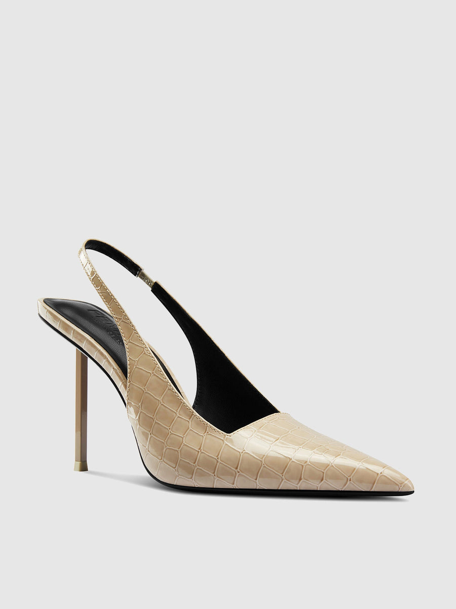 G63 Slingback - Exotic Tan - FEMME LA