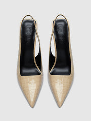 G63 Slingback - Exotic Tan - FEMME LA