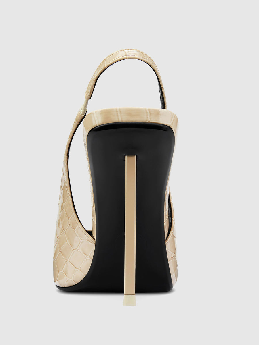 G63 Slingback - Exotic Tan - FEMME LA