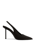 G63 Slingback - Satin Black - FEMME LA