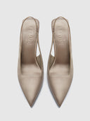 G63 Slingback - Taupe Crepe - FEMME LA