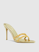 George V Slipper - Oro - FEMME LA