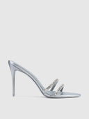 George V Slipper - Platinum - FEMME LA