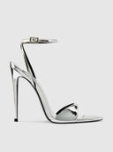 GG Heel - Mirrored Silver - FEMME LA