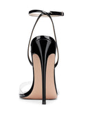 GG Heel Patent & PVC - Noir - FEMME LA