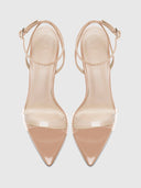 GG Heel Patent & PVC - Nude - FEMME LA
