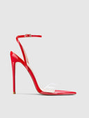 GG Heel Patent & PVC - Rouge - FEMME LA