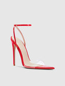 GG Heel Patent & PVC - Rouge - FEMME LA