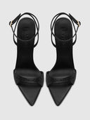 GG Heel Satin - Noir Crystal - FEMME LA