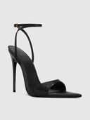 GG Heel Satin - Noir Crystal - FEMME LA