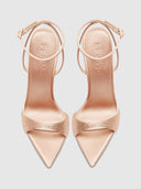 GG Heel Satin - Nude Crystal - FEMME LA